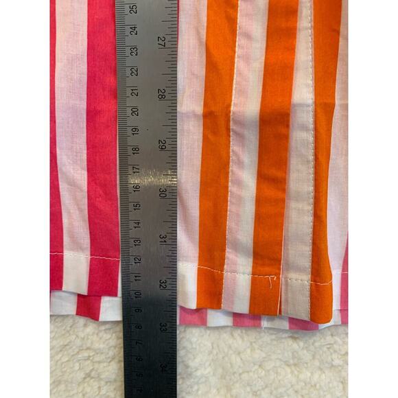 Beach Riot Cotton Button Down Blouse Cover Up Striped Size L/XL Boxy Fit - Picture 5 of 5